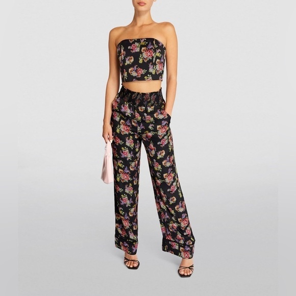 New! Alice + Olivia Ceresi Smocked Back Bandeau/ Corset Top 💕 sz 0 - Picture 2 of 12